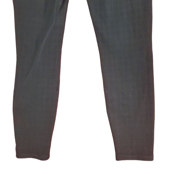 SPANX‎ Womens Jeggings SZ M Jean-ish Plaid Pull-On Navy Ankle High Rise Pockets - Picture 9 of 10